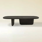 Veyrah Sculptural Solid Wood Coffee Table