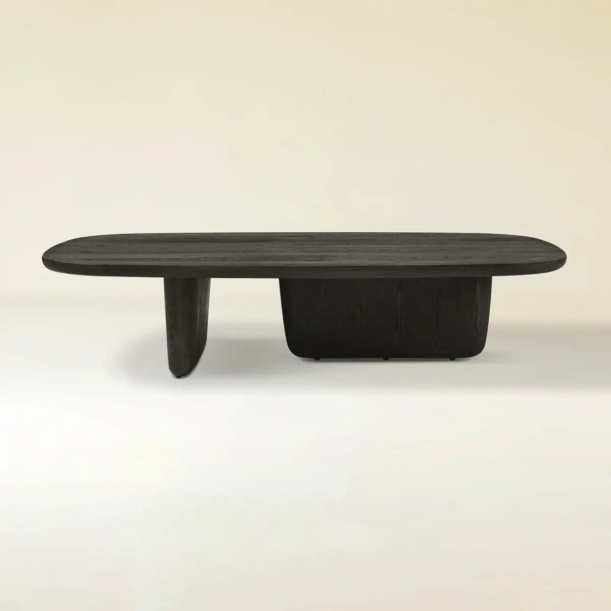 Veyrah Sculptural Solid Wood Coffee Table