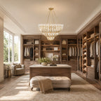 Vivien Glass Round Chandelier