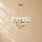 Vivien Glass Round Chandelier