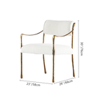 Aurelia Forge Retro Copper Iron Frame Dining Chair