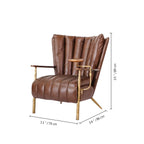 Aurelia Forge Leather Armchair Cigar Chair