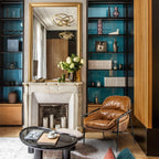 Aurelia Forge Brown Leather Accent Chairs